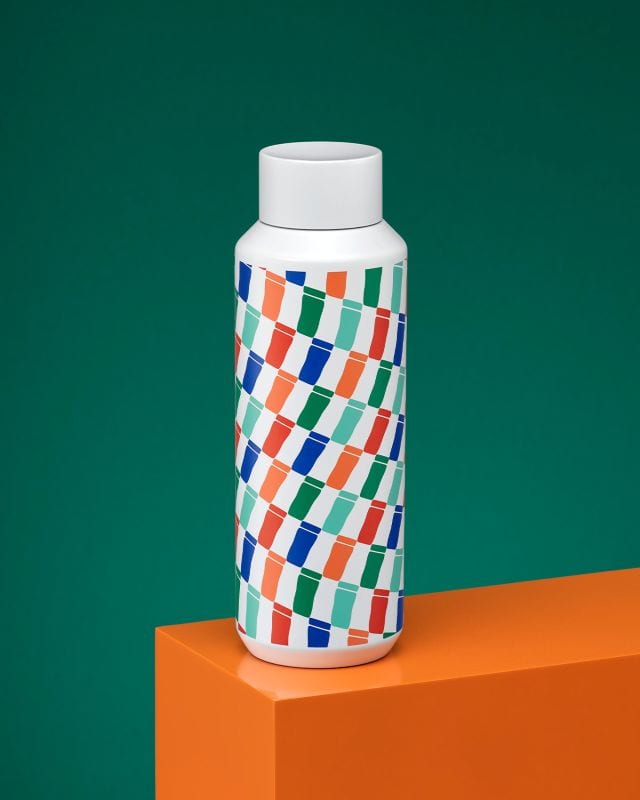 starbucks beams WATERBOTTLE 16OZ BEAMS CHECK PATTERN